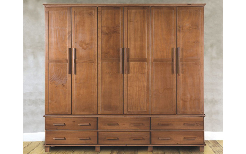 Roupeiro Mucca 5 portas e 6 gavetas - tranforme sua casa com muita elegância!