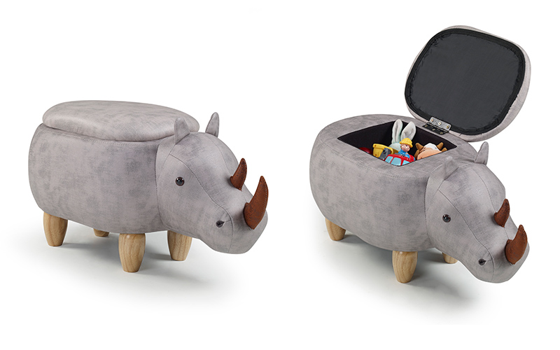 Puff Zoo Rinoceronte para quarto infantil